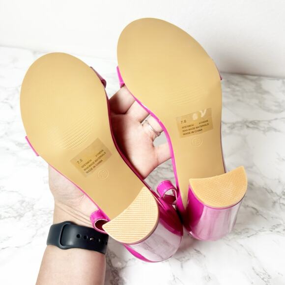 CAPE ROBBIN CHUNKY ATHENS HIGH HEELS WITH ANKLE STRAP WOMEN HEELS SIZE 7.5 NEW - Picture 5 of 8